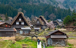 Visita a las encantadoras casas Gassho-Zukuri en Shirakawago.
